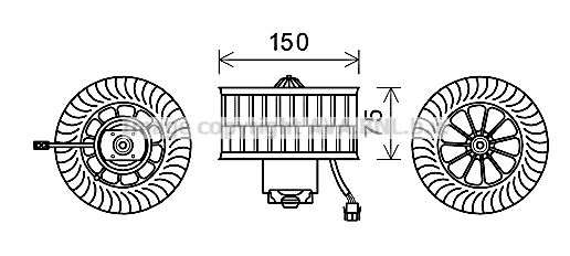 Moteur électrique, pulseur d'air habitacle