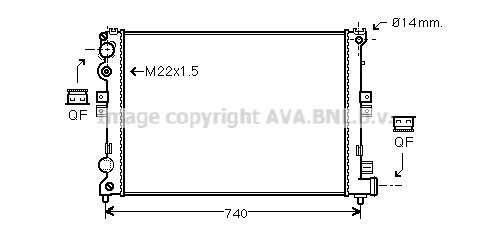 Radiateur, refroidissement du moteur