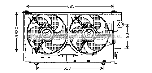 Ventilateur, refroidissement du moteur