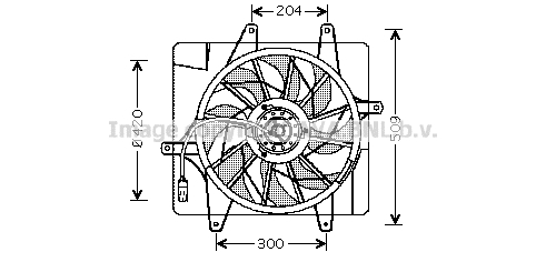 Ventilateur, refroidissement du moteur