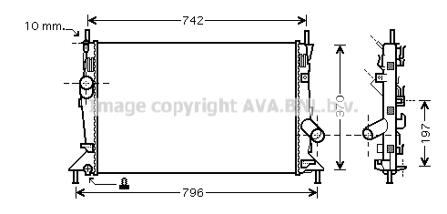 Radiateur, refroidissement du moteur