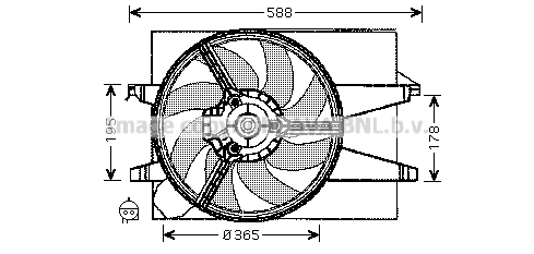 Ventilateur, refroidissement du moteur