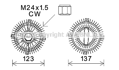 Embrayage, ventilateur de radiateur