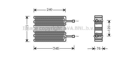 Evaporateur climatisation