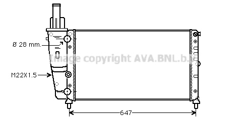 Radiateur, refroidissement du moteur