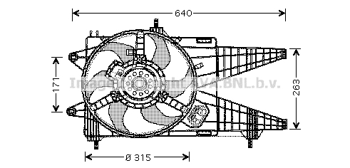 Ventilateur, refroidissement du moteur