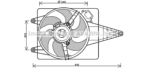 Ventilateur, refroidissement du moteur