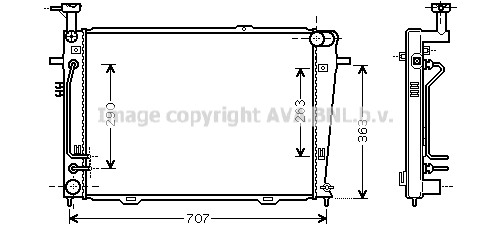 Radiateur, refroidissement du moteur