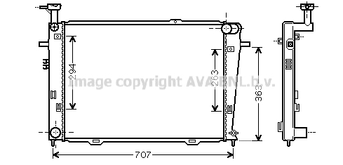 Radiateur, refroidissement du moteur