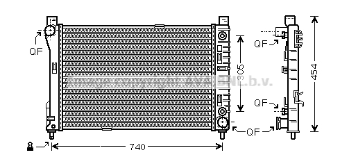 Radiateur, refroidissement du moteur