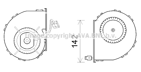 Moteur électrique, pulseur d'air habitacle