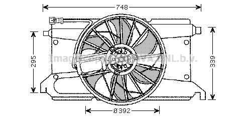 Ventilateur, refroidissement du moteur