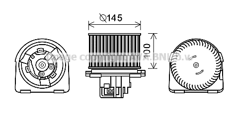 Moteur électrique, pulseur d'air habitacle