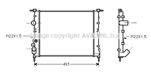 Radiateur, refroidissement du moteur