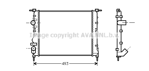 Radiateur, refroidissement du moteur