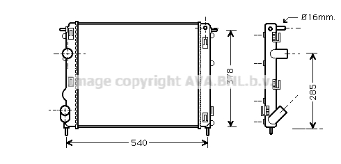 Radiateur, refroidissement du moteur