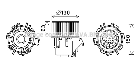 Moteur électrique, pulseur d'air habitacle