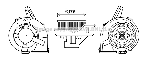 Moteur électrique, pulseur d'air habitacle