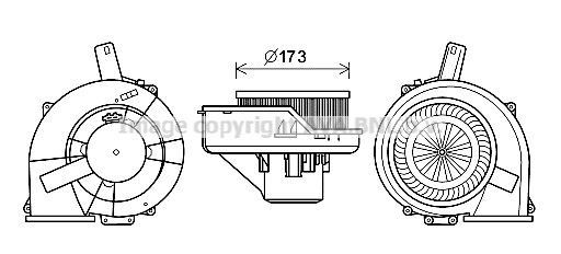 Moteur électrique, pulseur d'air habitacle