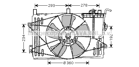 Ventilateur, refroidissement du moteur