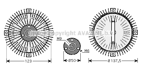 Embrayage, ventilateur de radiateur