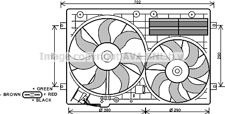 Ventilateur, refroidissement du moteur