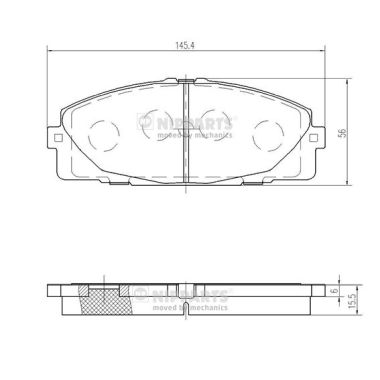 Kit de plaquettes de frein, frein à disque