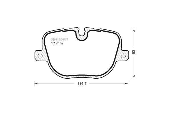 Kit de plaquettes de frein, frein à disque