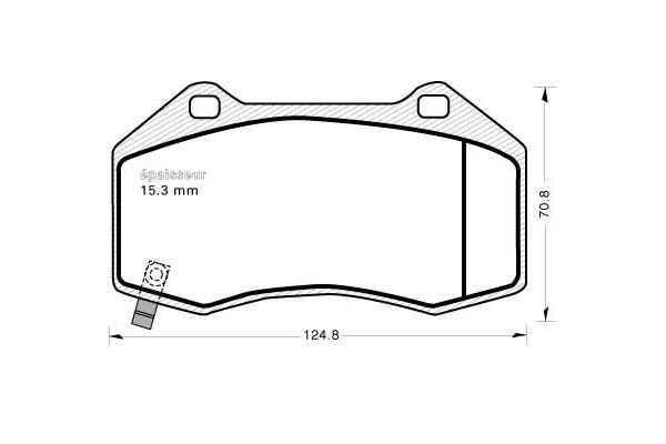 Kit de plaquettes de frein, frein à disque