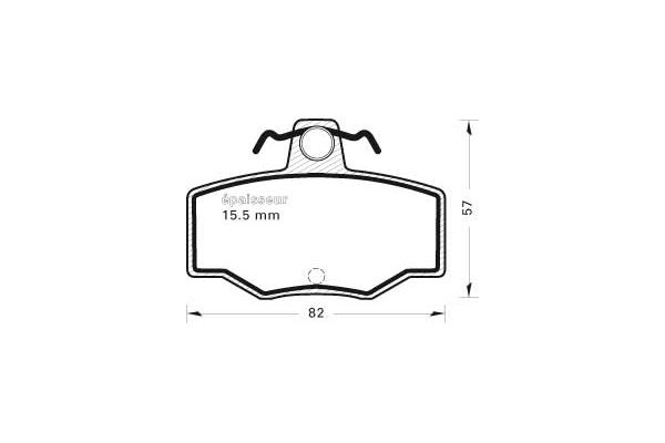 Kit de plaquettes de frein, frein à disque