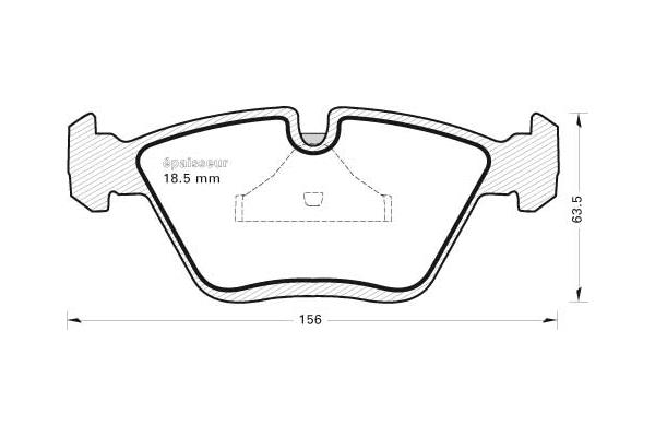 Kit de plaquettes de frein, frein à disque