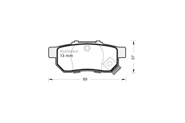 Kit de plaquettes de frein, frein à disque