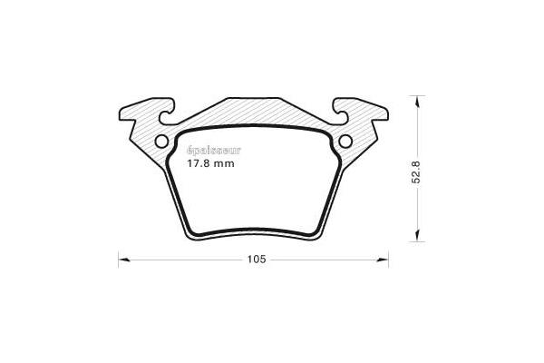 Kit de plaquettes de frein, frein à disque