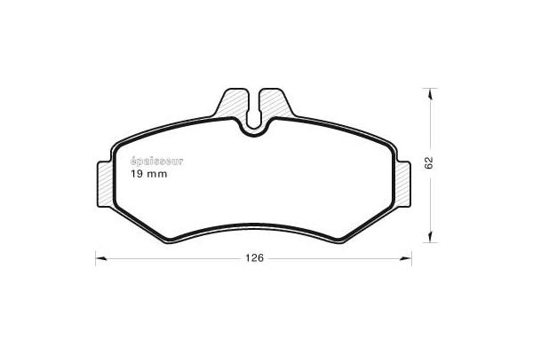 Kit de plaquettes de frein, frein à disque