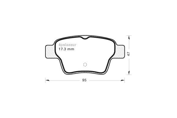 Kit de plaquettes de frein, frein à disque