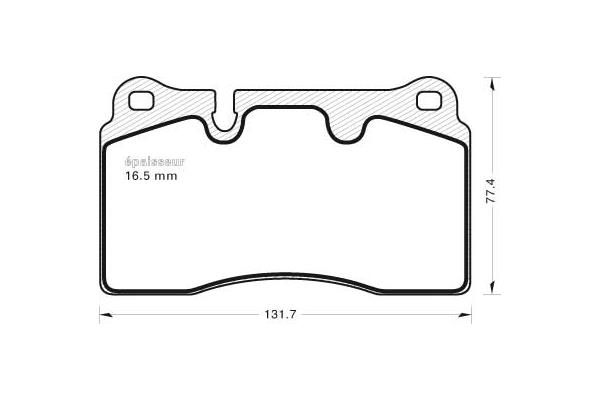 Kit de plaquettes de frein, frein à disque