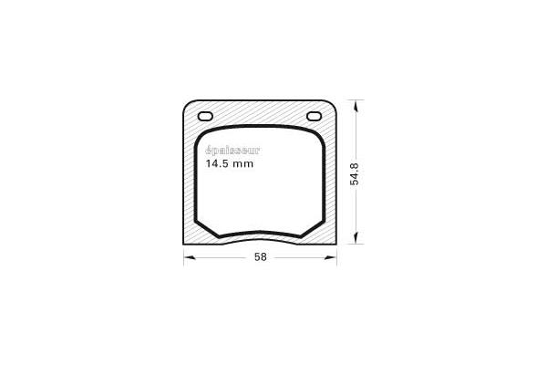 Kit de plaquettes de frein, frein à disque