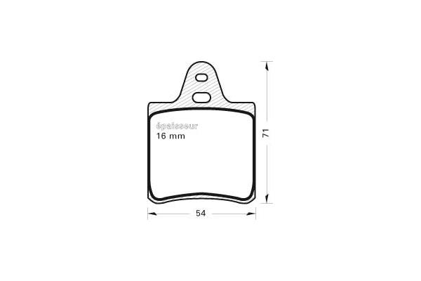 Kit de plaquettes de frein, frein à disque