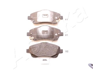 Kit de plaquettes de frein, frein à disque