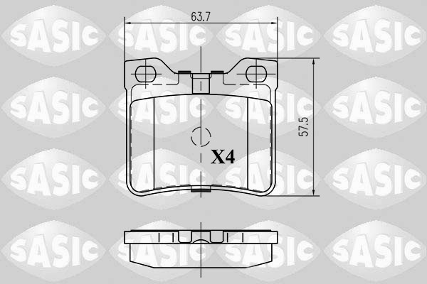 Kit de plaquettes de frein, frein à disque