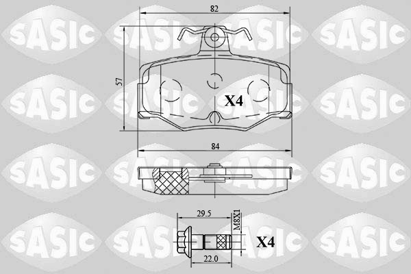 Kit de plaquettes de frein, frein à disque