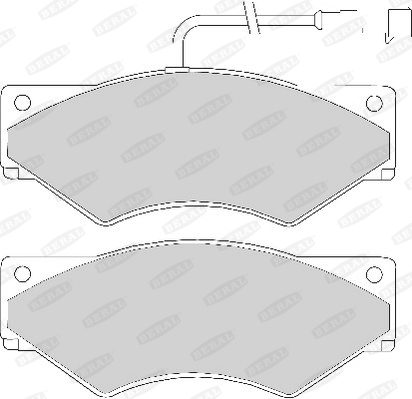 Kit de plaquettes de frein, frein à disque