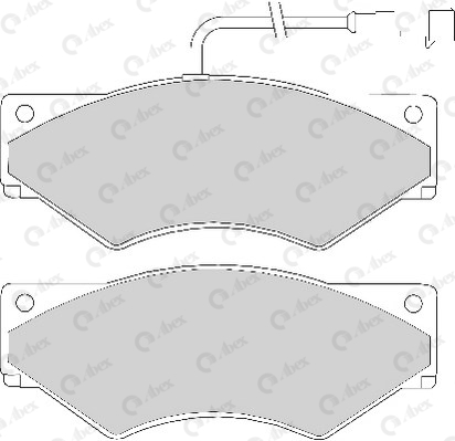 Kit de plaquettes de frein, frein à disque