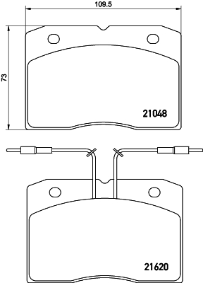 Kit de plaquettes de frein, frein à disque