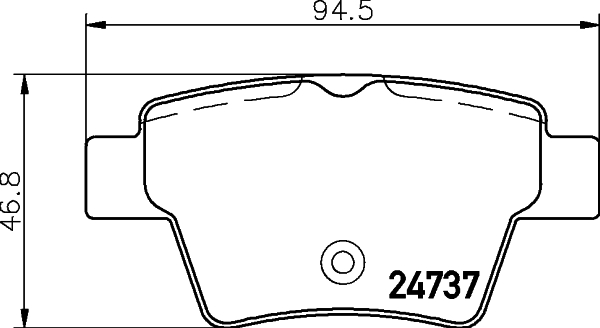 Kit de plaquettes de frein, frein à disque