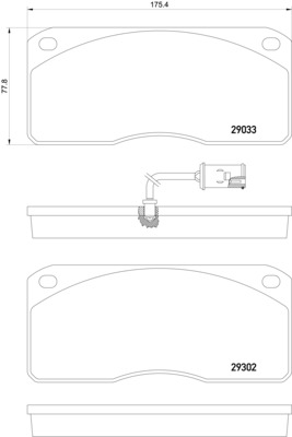 Kit de plaquettes de frein, frein à disque