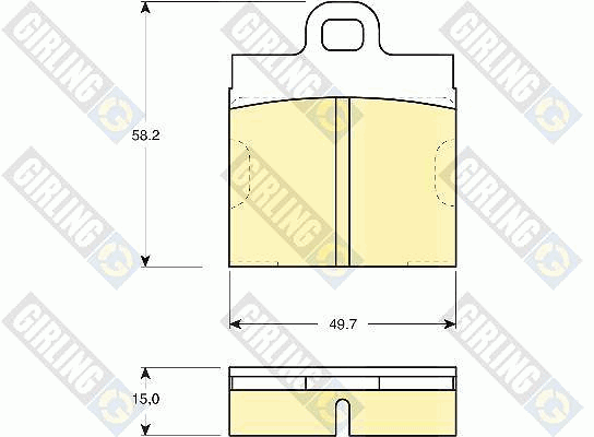 Kit de plaquettes de frein, frein à disque