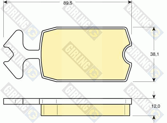 Kit de plaquettes de frein, frein à disque