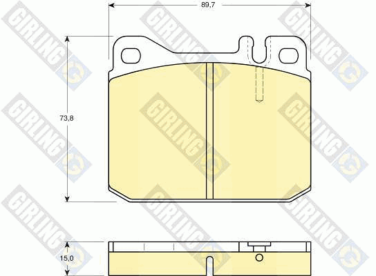 Kit de plaquettes de frein, frein à disque