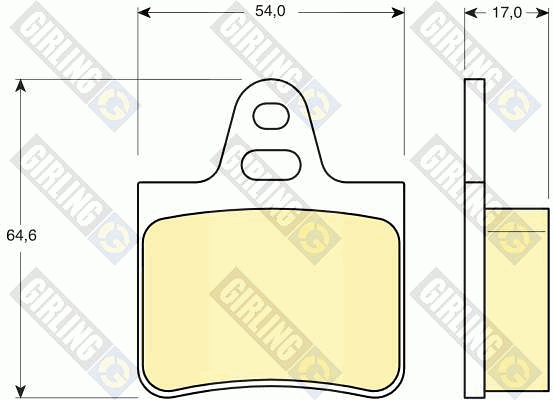 Kit de plaquettes de frein, frein à disque